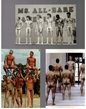 Lot / POSTCARD Prints  / 3 items / Groups of Men / 1  / As is picture