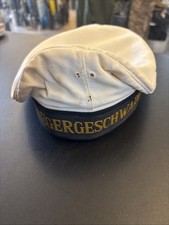 White Cotton Naval Cap German Navy Germany Unit 1 Marinefliegergeschwader 1 picture
