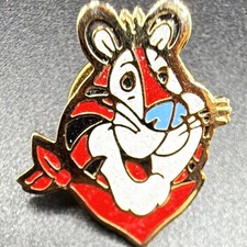 Vintage Kelloggs Tony the Tiger Character Enamel Lapel Pin picture