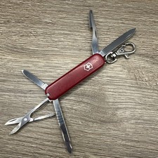 Victorinox Swiss Army Knife Executive Red w/Scissor Screw 1980s Rare 74mm picture