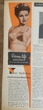 1946 women's Perma-lift Brassiere bra style line starts at bustline fashion ad picture