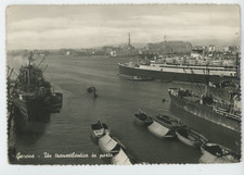 Vintage Postcard Genoa Italy Harbor Ships Maritime Port Scene Mr E. J. Santeto picture