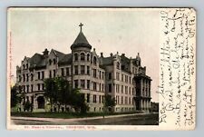 Oshkosh WI-Wisconsin, St. Mary's Hospital, c1907 Vintage Postcard picture