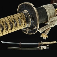 Handmade Authentic Damascus Steel Japanese Katana Lotus leaf Copper Knife Plate picture