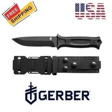 Gerber StrongArm Full Tang Fixed Blade Knife black Plain Edge Survival Sheath picture