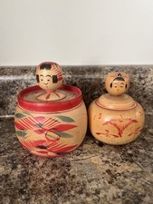 Set of 2 Signed Ejiko Kokeshi picture