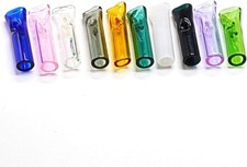10pcs/set Reusable Glass Tips for Cigarette Filter Flat Mouthpiece Cigar DIY picture