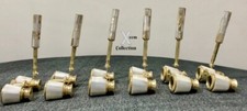 Lot of 6 Antique Brass Opera Glasses Mother of Pearl & Handle Fittings India picture