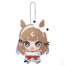Almond Eye 12CM Uma Musume Plush Keychain Cute Anime Game Gift picture