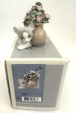 Lladro Secret Spot Kitten with Flower Pot Porcelain Figurine 6566 in Box  picture