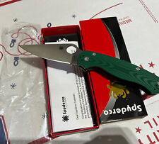 Spyderco Paramilitary 2 Green Aluminum BD1N C81ALPGR2 Exclusive NEW picture