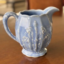 Vintage Blue Ridge Southern Potteries Martha Blue Pitcher 6.5