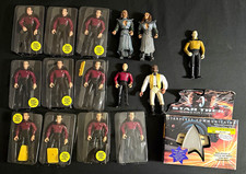 Vintage Star Trek Playmates Figure & Accessory Lot, Boxed Communicator, Badges picture