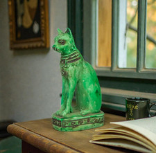 Egyptian Artifacts Unique Authentic Pharaonic Statue Of Egyptian Goddess Bastet picture