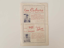 1940s CUBA CUBAN PROGRAM AMATEUR BASEBALL STADISTICS TEAMS RECORDS MA5 picture