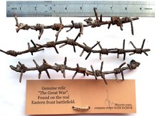 Barbed Wire WWI germany original WW1 dug barb battle relic vintage Great War picture