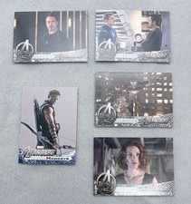 2012 Upper Deck Avengers Assemble 5-Card Lot - Iron Man Black Widow Hawkeye picture