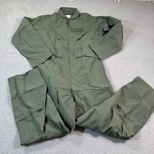 CWU-27P Flight Suit Flyers Coveralls Size 44R Sage Green NSN 8415-01-043-8392 picture
