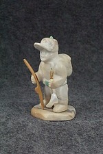 Boy with Fishing Pole Zuni Fetish Carving - Enrike Leekya picture