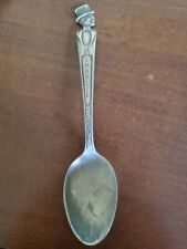 Vintage DUCHESS Silver Plate Figural Character Spoon Charlie McCarthy Top Hat picture