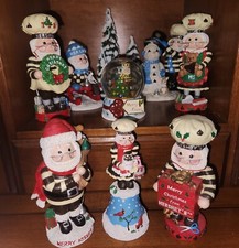 🍫🎄☃️Hershey's Kisses Collectible Figurines Kurt Adler X-mas Lot Of 8 picture