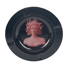 Ashtray “Pink Medusa” 5.5” Circle Metal Tray Tobacco Smoke Accessories picture