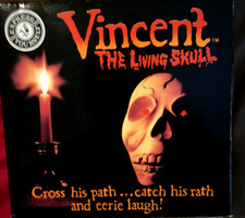 VINTAGE HALLOWEEN VINCENT THE LIVING SKULL 1989 NOS NIB 5