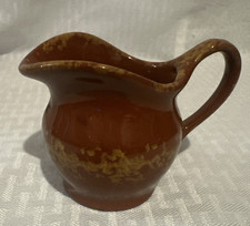 Tennessee Clayworks Art Pottery Creamer Pitcher Vintage Brown Drip Glaze picture