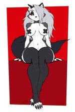 Luna loony furry anime sticker helluva boss 5