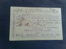RARE 1897 POSTCARD NORTHERN PACIFIC EXPRESS NEW SALEM NORTH DAKOTA TO MANDAN ND picture
