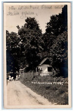 Rechnitz Burgenland Austria Postcard Forest Inn Piros c1930's Vintage RPPC Photo picture