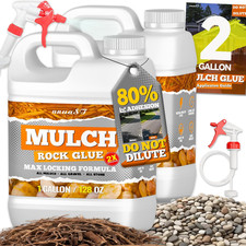 Mulch Glue for Landscaping, 2 Gallon Rock Glue for Landscaping with Sprayer picture