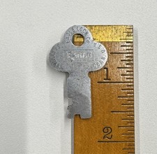 🌿 🗝️ Vintage Old Antique Eagle Lock Co # 8446F Luggage Suitcase Baggage Key picture
