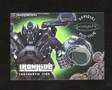 2013 TRANSFORMERS MOVIE IRONHIDE AUTHENTIC TIRE RELIC CARD DOTM ENTERPLAY picture