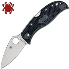 Spyderco LeafJumper VG10 Satin Leaf Shaped Plain Blade Black FRN Handles C262PBK picture