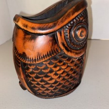 Hand Carved Wood Fish Sculpture Figurine 6” Tall,  4” Wide And 5” Deep - Unique picture