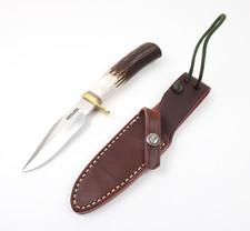 Randall Made Knives Model 8-4 Stag Trout & Bird Carbon Steel with Sheath picture