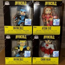 Invincible Exclusive Funko Mini Vinyl Figures Lot Atom Eve Omni-Man Bloody picture