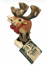 David Frykman “Christmas 1995” Moose Figurine w/ tag picture