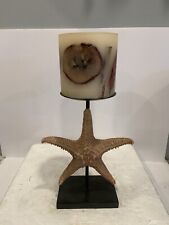 Vtg Starfish Candle Holder Natural/Real Starfish Metal Base RARE Item See Photos picture