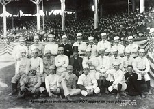 1886 Boston Beaneaters Team PHOTO 1st Middle Finger Pic Ever, Later Braves Team picture