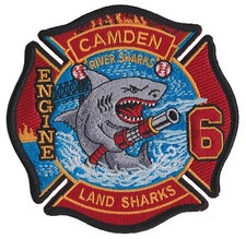 Camden Engine 6  2026 The Land Sharks  Fire Patch Design picture