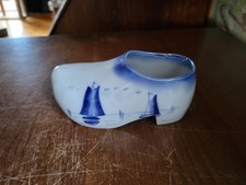 Vintage Delft Blue Dutch Hand Painted Ceramic Clog picture