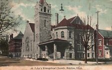 Vintage Postcard 1910 View of St. John's Evangelical Church Kenton Ohio OH picture
