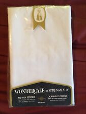 Vintage Springmaid Wondercale Standard Pillo￼wcases 1 Pair Nos White NIP picture