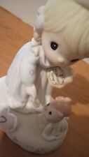 1995 Growing In Grace  7th  Birthday Precious Moments Porcelain Figurine picture