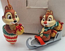 Disney  Chip and Dale Christmas Ornaments Grolier picture
