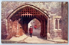 England Postcard Gateway Bloody Tower View London c1910 Oilette Tuck Art picture