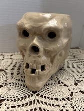Vtg Early ORIGINAL Trader Vic’s Skull Mug Mid Century 40s 50s Tepco Pointed Jaw picture