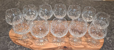 Vintage Polish Crystal Brandy, Sherry, Punch, Cognac Glasses-12 picture